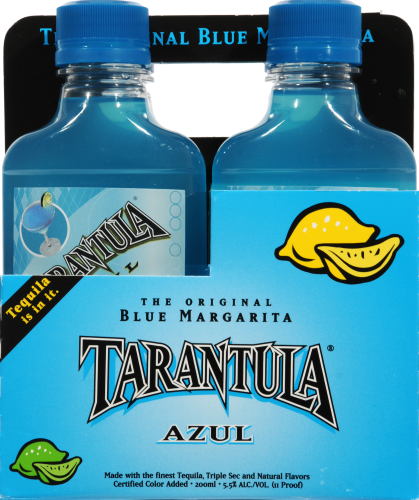Tarantula Blue Margarita Ready to Drink Cocktail Perspective: front