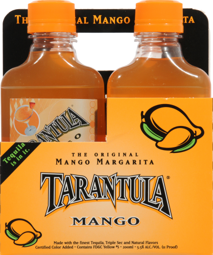 Tarantula Mango Margarita Ready to Drink Cocktail Perspective: front