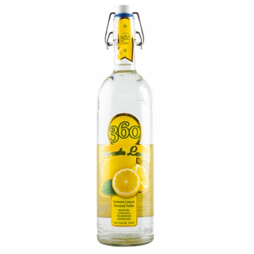 360 Sorrento Lemon Vodka Perspective: front