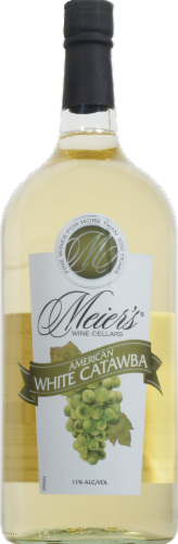 Meier's Wine Cellars White Catawba Ohio White Wine Perspective: front