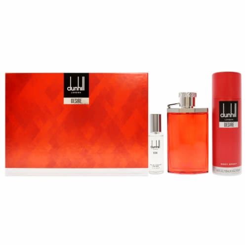 Alfred Dunhill Desire 3.4oz EDT Spray, 1oz EDT Spray, 6.6oz Body Spray ...