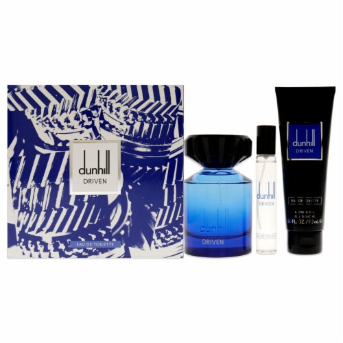 Alfred Dunhill Driven Blue for Men - 3 Pc Gift Set Perspective: front