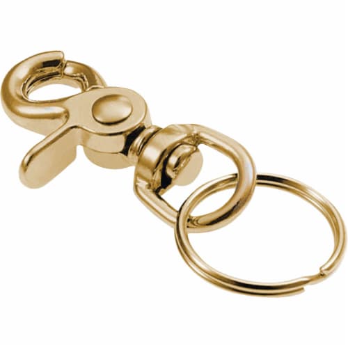 Lucky Line Solid Brass Key Chain 44001 Perspective: front