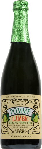 Lindeman's Pomme Green Apple Lambic Perspective: front