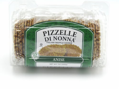 Pizzelle Di Nonna Anise Italian Waffle Cookies Perspective: front