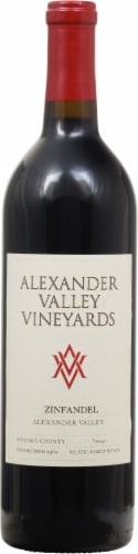 Alexander Valley Vineyards Vintage Zinfandel Perspective: front