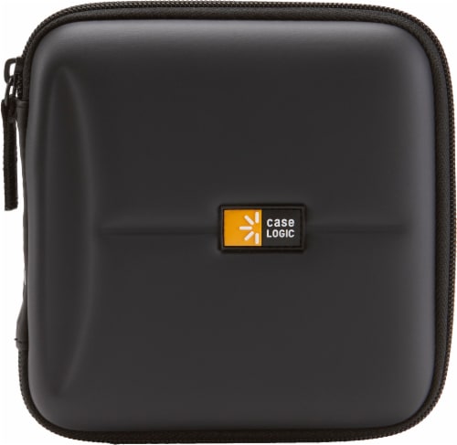 Case Logic Fabric 24-Capacity Heavy Duty CD Wallet - Black Perspective: front