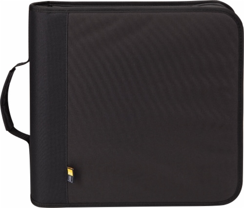 Case Logic 208 Capacity Nylon CD/DVD Wallet - Black Perspective: front