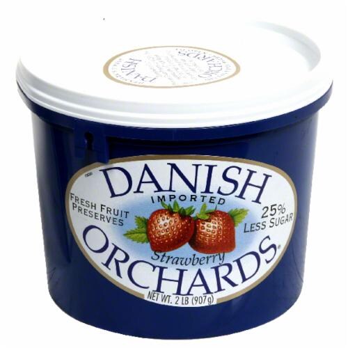 Danish Orchards Strawberry Preserves Perspective: front