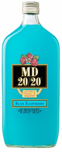 Mogen David 20/20 Blue Raspberry Flavored Wine Perspective: front
