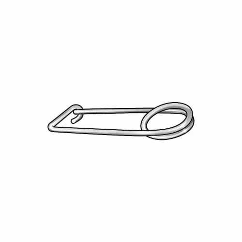 Itw Bee Leitzke SafetyPin,Zinc,0.148x3 3/4,Sq,Pk10  WWG-SFPH-005 Perspective: front