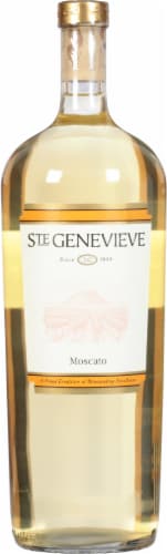 Ste Genevieve Sweet Moscato Texas White Wine Perspective: front
