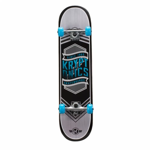 Kryptonics Drop-In Series Skateboard - Flag Blue Perspective: front