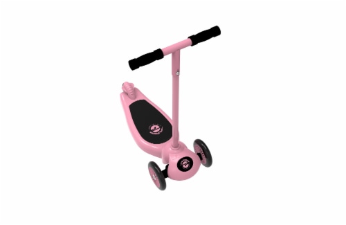 Pulse Performance Products 3-Wheel Leaning Kick Scooter - Light Pink Perspective: front