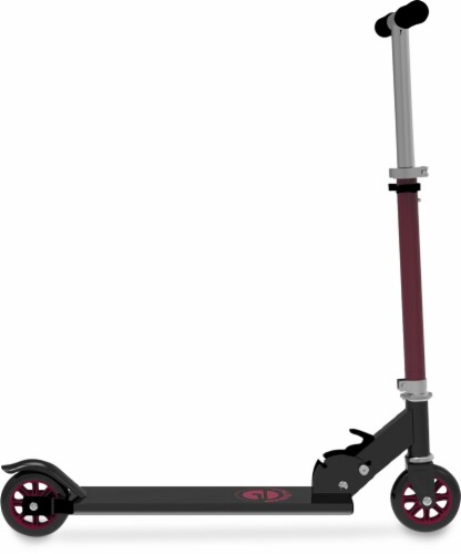 Pulse Performance Products 2-Wheel Folding Scooter - Red/Black Perspective: front