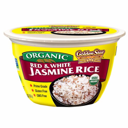 Golden Star Organic Red & White Jasmine Rice Perspective: front