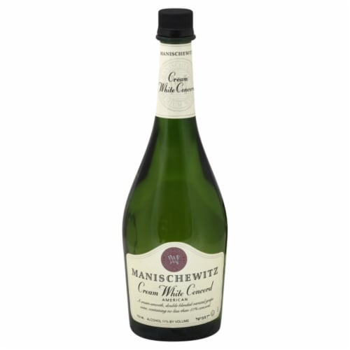 Manischewitz Cream White Concord Wine Perspective: front