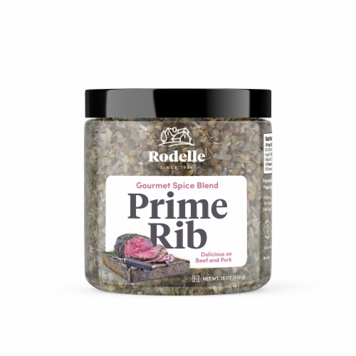 Rodelle Gourmet Spice Blend Prime Rib Seasoning Perspective: front