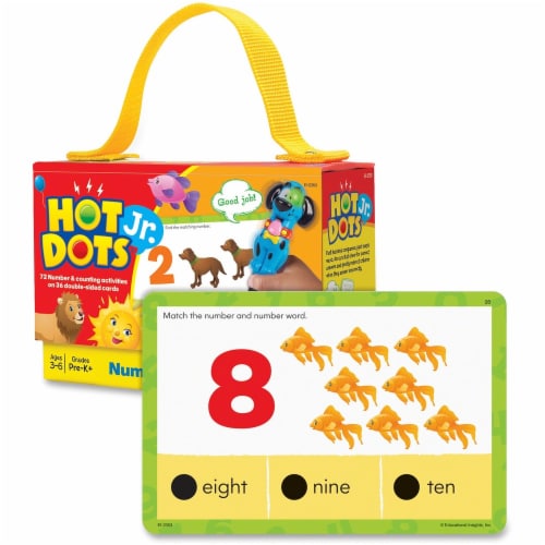 Educational Insights Hot Dots Jr Cards Numbers Counting Perspective: front
