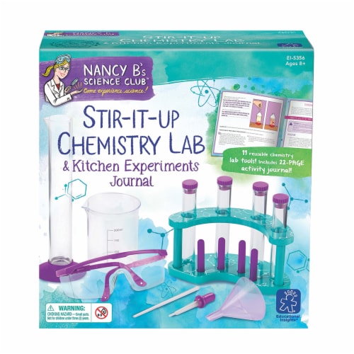 Educational Insights Nancy B's Science Club Stir-It-Up Chemistry Lab and Kitchen Experiments Journal Perspective: front