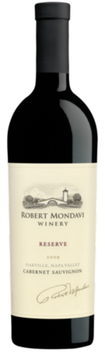Robert Mondavi Reserve Cabernet Sauvignon California Red Wine Perspective: front