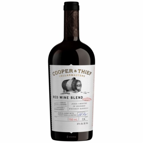Cooper & Thief Bourbon Barrel Aged Red Blend California Wine Perspective: front