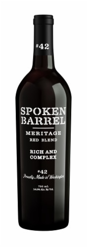 Spoken Barrel Meritage Washington Red Wine Perspective: front