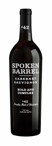 Spoken Barrel Cabernet Sauvignon Washington Red Wine Perspective: front