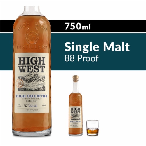 High West Utah High Country American Single Malt Whiskey Perspective: front