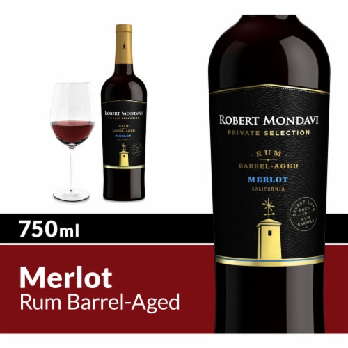 Robert Mondavi Private Selection Rum Barrel Aged Merlot Red Wine Perspective: front