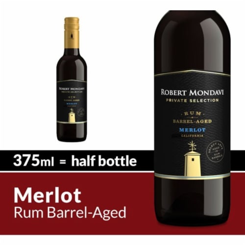 Robert Mondavi Private Selection Rum Barrel Aged Merlot Red Wine Perspective: front