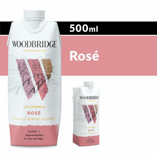 Woodbridge Rose Wine Box Perspective: front