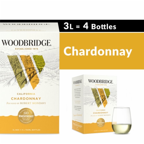Woodbridge Chardonnay White Wine Box Perspective: front