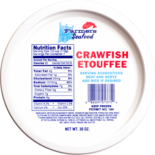 Farmers Seafood Crawfish Etouffee Perspective: front