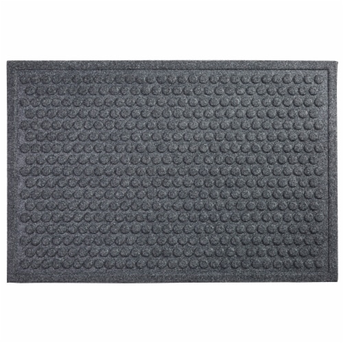 Dash of That Impressions Needle Punch Doormat - Charcoal Perspective: front