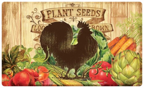 Mohawk Home Farm Friends Rooster Comfort Mat Perspective: front