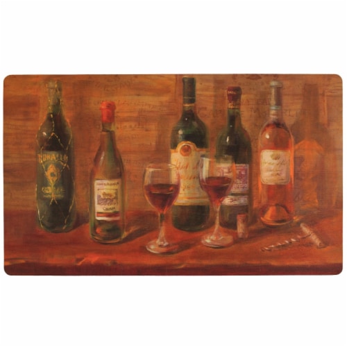 Mohawk Wine Tasting Table Comfort Kitchen Mat Perspective: front