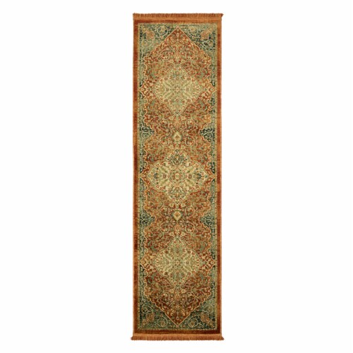 Mohawk Home Antoinette Fringe Floor Runner - Spice Perspective: front