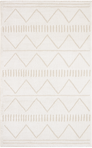 Mohawk Home Fun Lines Area Rug - White/Gray Perspective: front