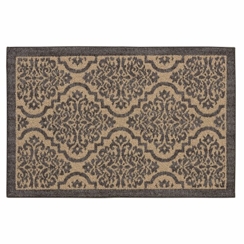 Mohawk Home Mat - Natural/Gray Perspective: front