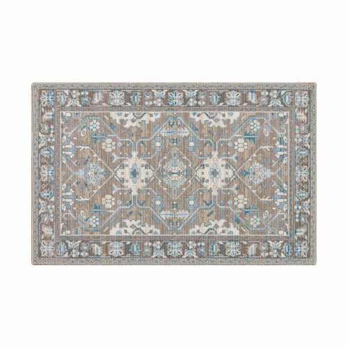 Mohawk Home Vintage Rug - Ashley Blue Perspective: front