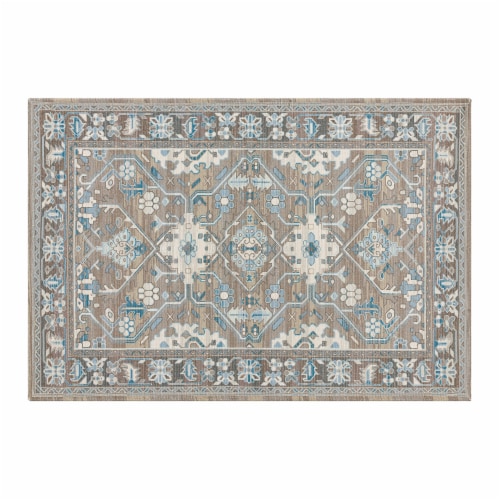 Mohawk Home Vintage Rug - Ashley Blue Perspective: front