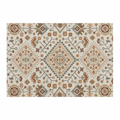 Mohawk Home Vintage Traditional Diamond Rug Perspective: front