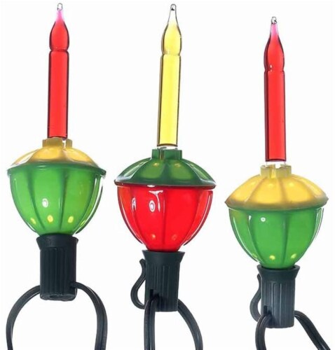 Kurt Adler (#UL1002) UL 7-Light Multi-Colored Bubble Light Set, 11.5 feet long Perspective: front