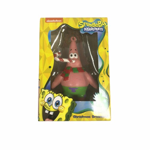 Nickelodeon® Patrick with Candy Cane Ornament Perspective: front