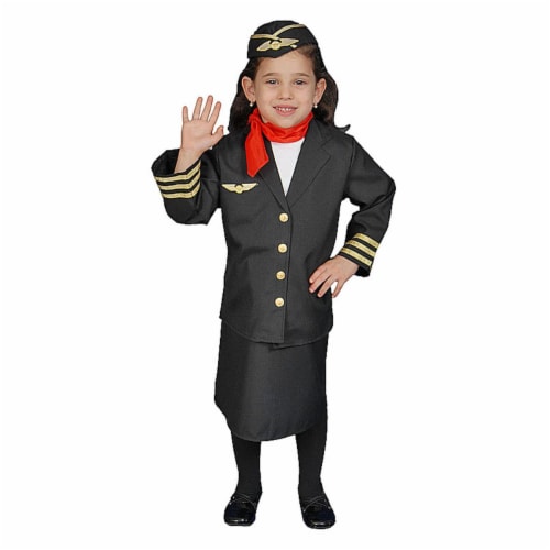 Dress Up America 366-T2 Flight Attendant Set - Size Toddler T2 Perspective: front