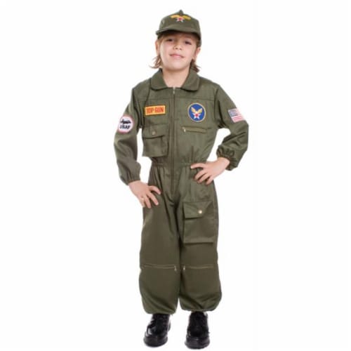 Costumes For All Occasions UP487MD Air Force Pilot Medium Perspective: front