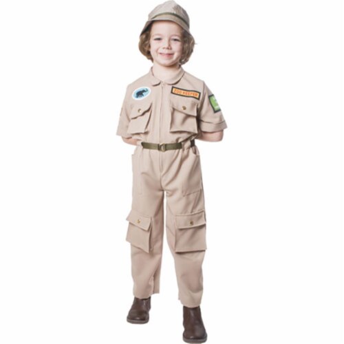 Dress Up America 516-T4 Zoo Keeper Child Costume - Size T4 Perspective: front