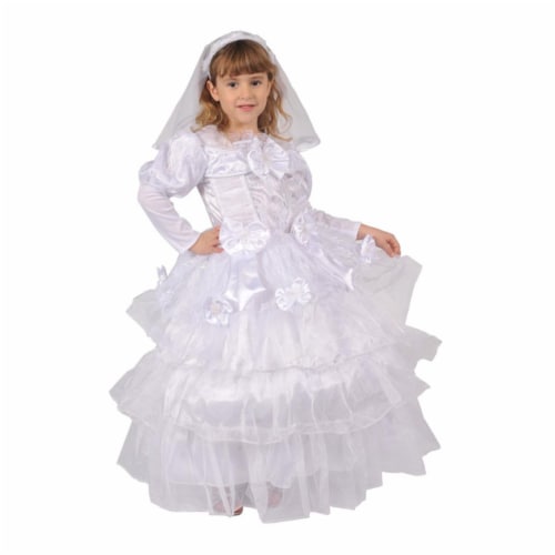 Dress Up America 568-T4 Exquisite Bride - Size Toddler 4 Perspective: front