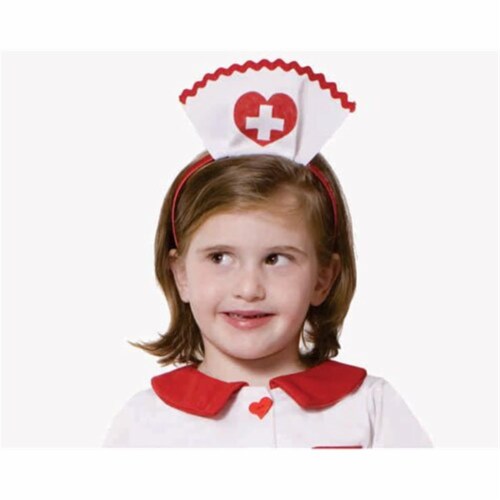 Dress Up America 647 Nurse Headband with Red Cross Insignia Perspective: front